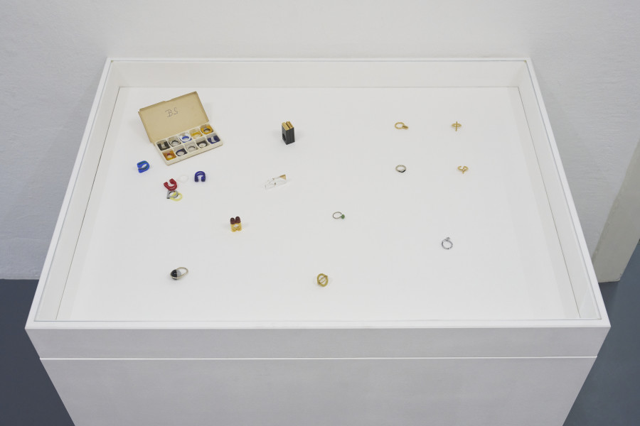 Installation view, Bernhard Schobinger, B.S. Kosmos, Kunsthalle Friart Fribourg, 2024. Photo: Guillaume Python. Courtesy Kunsthalle Friart Fribourg and the artist