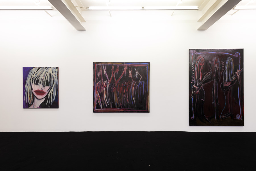 Installation view, Tobias Spichtig, Heavy Mental, Galerie Peter Kilchmann, Zürich, 2025.