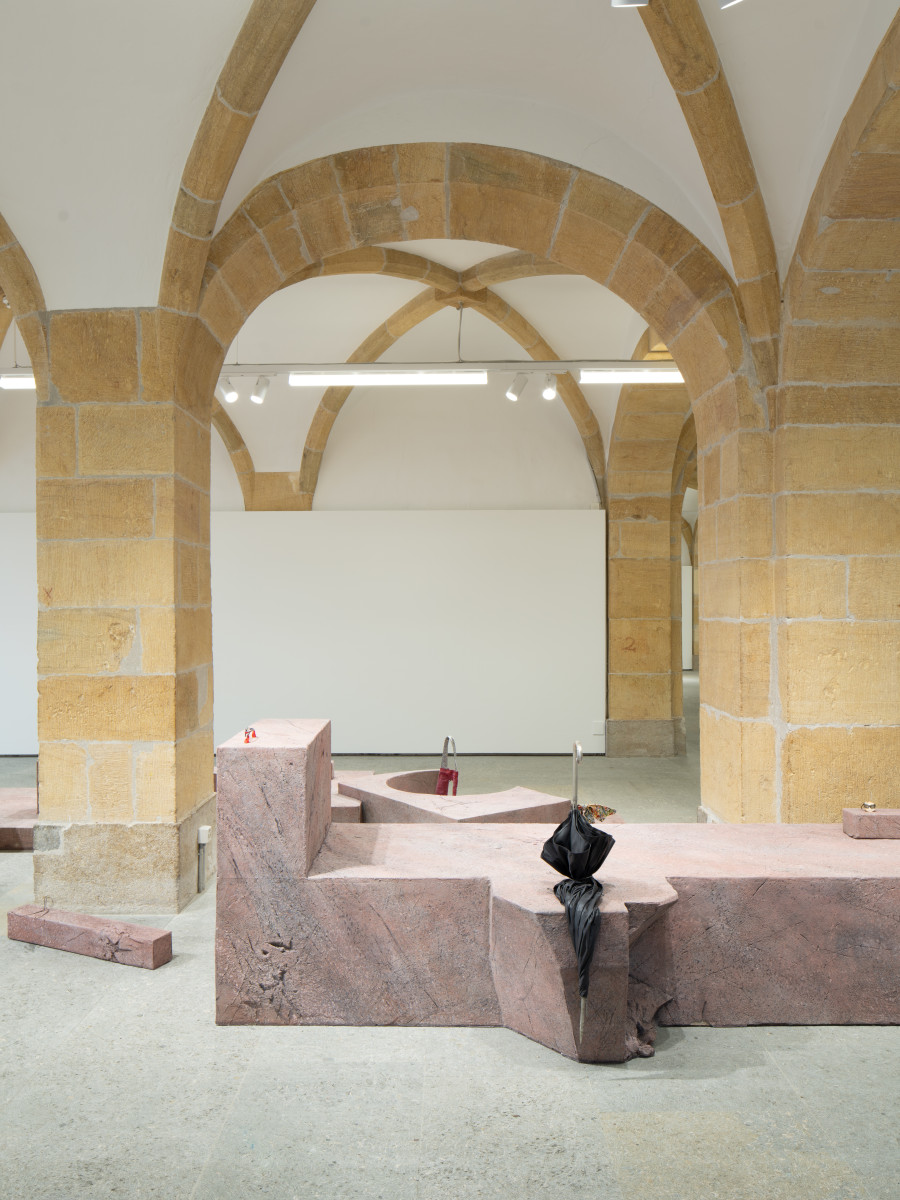 Exhibition view, Accoutrements, Rasmus Myrup, Centre d'Art Contemporain Yverdon-les-Bains (CACY), 2025-2026. Photo credit: Anne-Laure Lechat