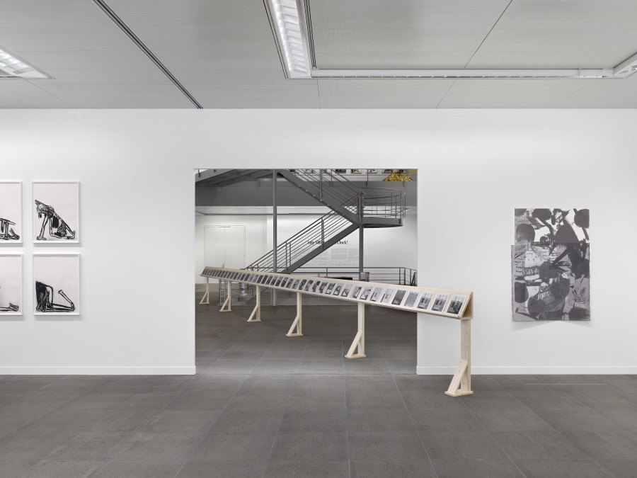 Installation view Amy Sillman. Oh, Clock!, Kunstmuseum Bern, 2024, photo: © Annik Wetter