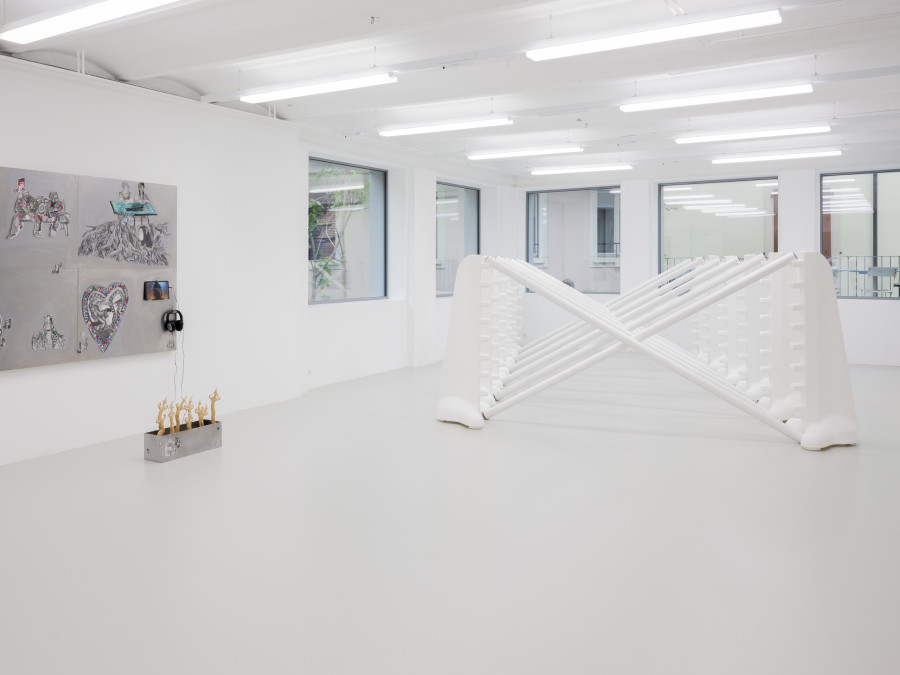 Plattform25, exhibition view, 2025, CAN Centre d’art Neuchâtel. Photo credit: Sebastian Verdon. Courtesy: All images courtesy of the artists and CAN Centre d’art Neuchâtel