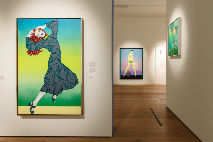 Installation view «Kiki Kogelnik. Retrospective», Kunsthaus Zürich, 2024. Photo credit: Kunsthaus Zürich, Franca Candrian