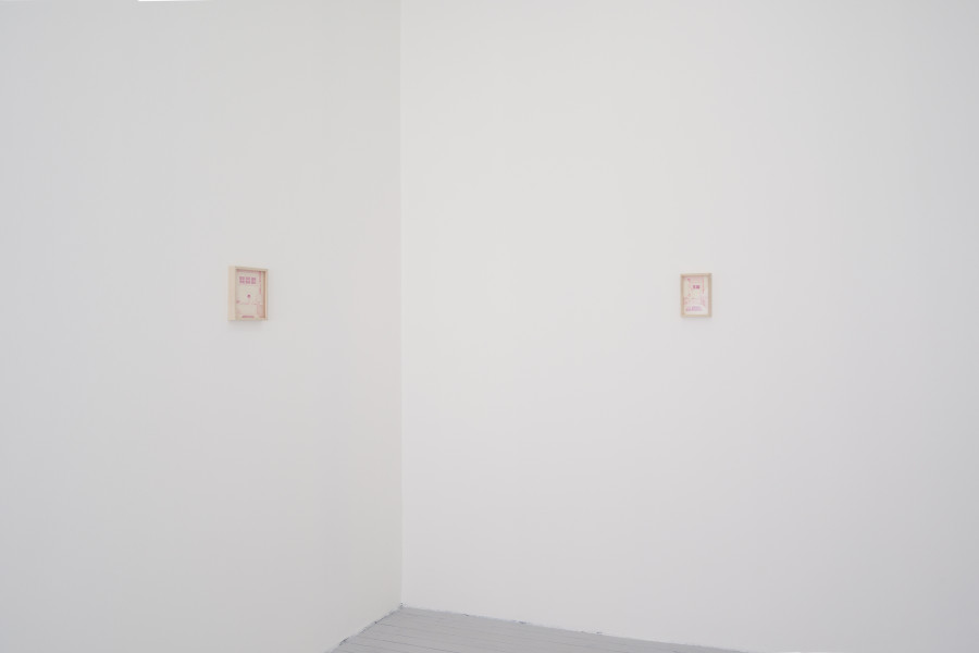Exhibition view, Adriel Visoto, Dancing with Ghosts, Fabienne Levy, Geneva, 2025. Photo credit: Claude Cortinovis