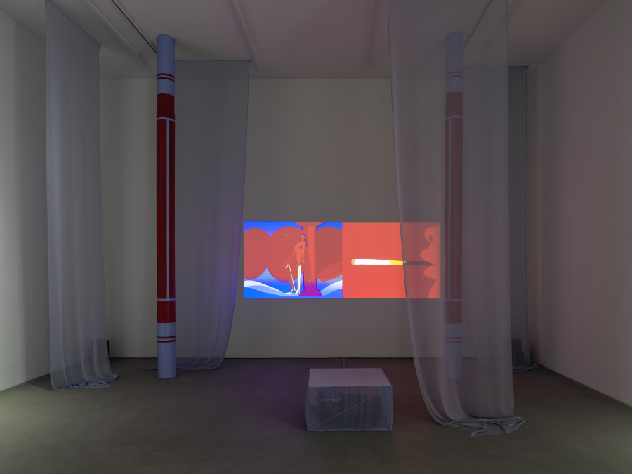 Installation view, Sofia Mitsola, Villa Venus: An Organized Dream, Galerie Eva Presenhuber, Zurich, Waldmannstrasse, 2023. © Sofia Mitsola. Courtesy the artist and Galerie Eva Presenhuber, Zurich / Vienna. Photo: Stefan Altenburger Photography, Zürich