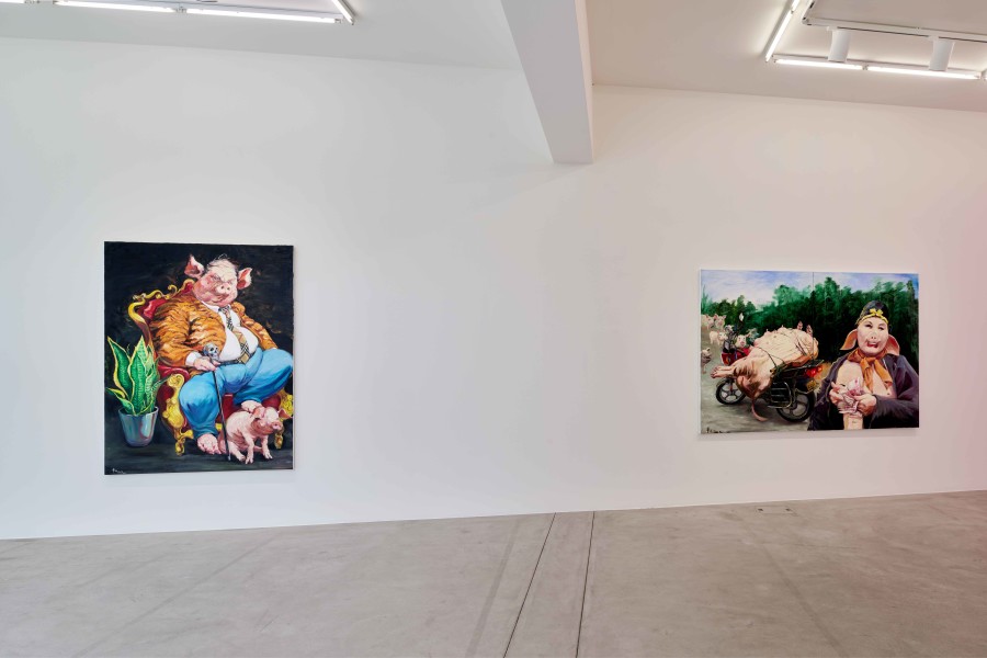 Exhibitionview, Cao Yu, I Was Born To Do This, Galerie Urs Meile Lucerne, Switzerland, May 11 - July 21, 2023, photos by Franca Pedrazzetti