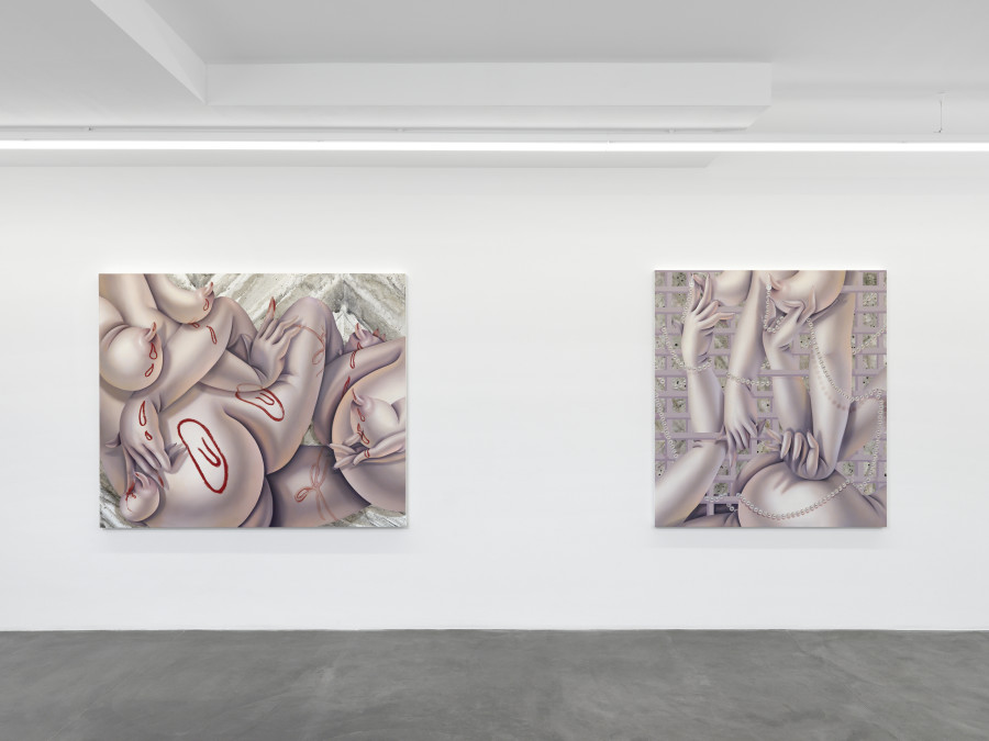 Exhibition view, Sarah Slappey, Tenderizer, Bernheim Gallery, 2020. Photo Credit: Annik Wetter.