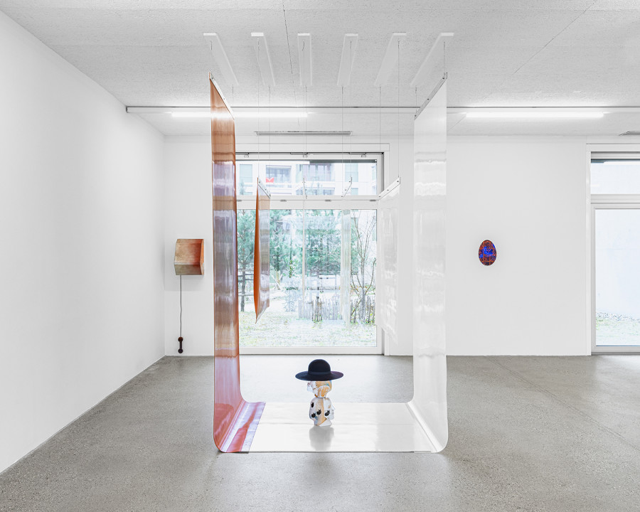 Exhibition view « Version Cue », Niels Trannois, CALM – Centre d’Art La Meute, Lausanne, Switzerland, 2025 / Photo: Théo Dufloo / Courtesy of the artist.