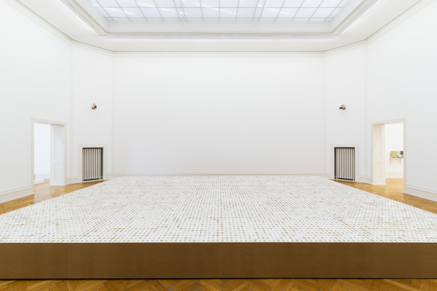 Jean-Frédéric Schnyder, das Andere, 2014–2021, Detail, Holz geschnitzt, 14‘400 Teile (Version Kunsthalle Bern: 9‘216 Teile). Courtesy Eva Presenhuber Zürich / New York. Photo: Gunnar Meier