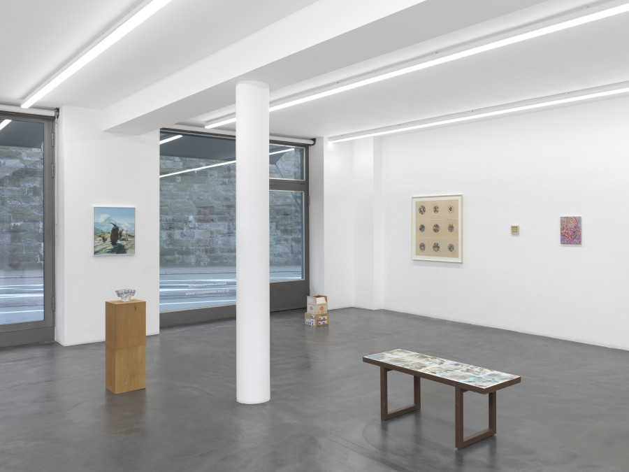 Installation view, Search for Tomorrow, 10 Year Anniversary Show, Bernheim Gallery, Zürich, 2025-2026. Courtesy of the Artists and Bernheim Gallery, Zurich. Credit Photo: Annik Wetter