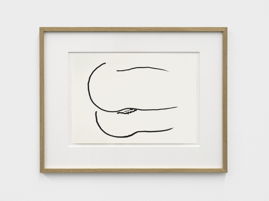Markus Raetz, Untitled, July / August 1980, Pencil, dip pen, and ink on paper, 34.3 x 44.3 x 2 cm. Photo: Cedric Mussano