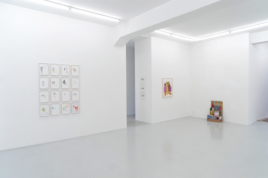 Exhibition view, Second Spring Variation – Text!, Lullin + Ferrari, 2022.