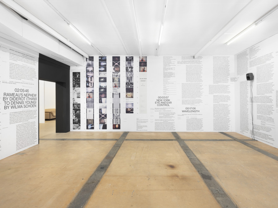 Exhibition view of Do You Know Snow? by Daniel Caux & Michael Snow at Centre d’Art Contemporain Genève (01.11.2023‒07.01.2024). © Centre d’Art Contemporain Genève. Photo: Julien Gremaud