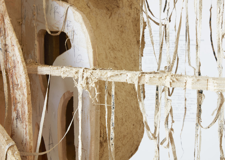 Exhibition view, Sebastián Dávila, Tierra rota. Se hace el día, Musée des Beaux-Arts la Chaux-de-Fonds, 2023. Images credit : Musée des beaux-arts de La Chaux-de-Fonds, Photo : Gaspard Gigon