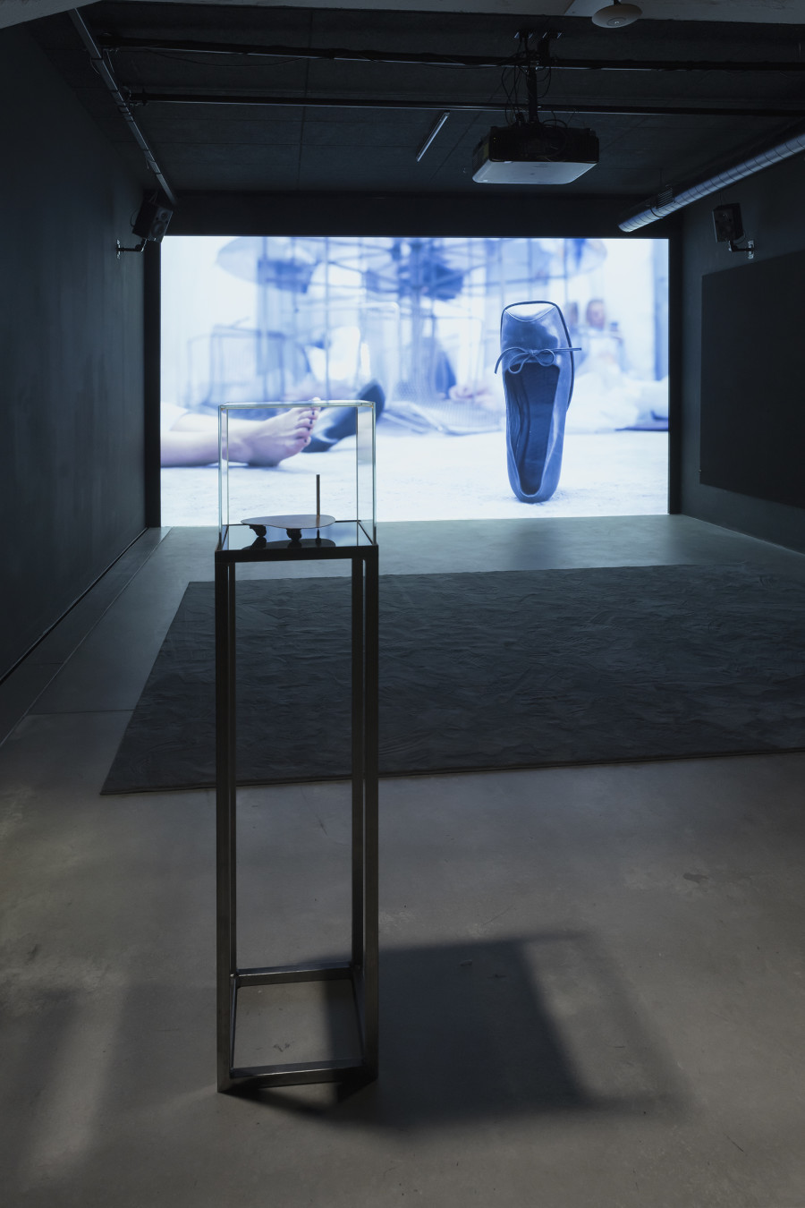 Dorota Gawęda and Eglė Kulbokaitė, Spit and Image 1, 2025, and Planchette, 2025, «New Rituals [for the End of the World]», 2026, HEK, photo: Franz Wamhof