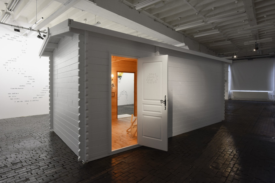 Exhibition view of Chiara Fumai, Poems I Will Never Release (2007–2017) at Centre d’Art Contemporain Genève (November 4, 2020‒February 28, 2021). © Centre d’Art Contemporain Genève. Photo: Mathilda Olmi