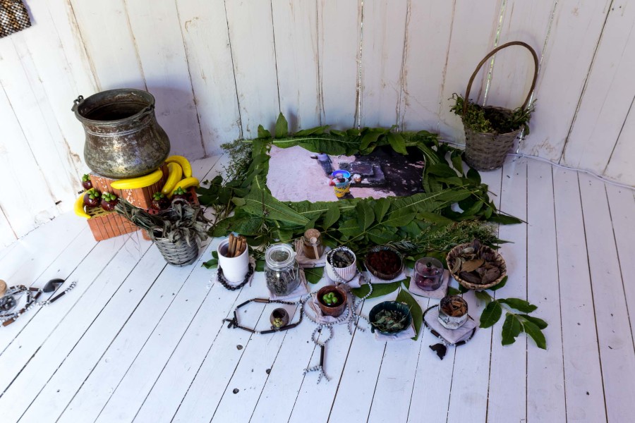Installation view, Bobogwani Nde Solo, Installation by Rencontres Plurielles, SALTS, 2024.