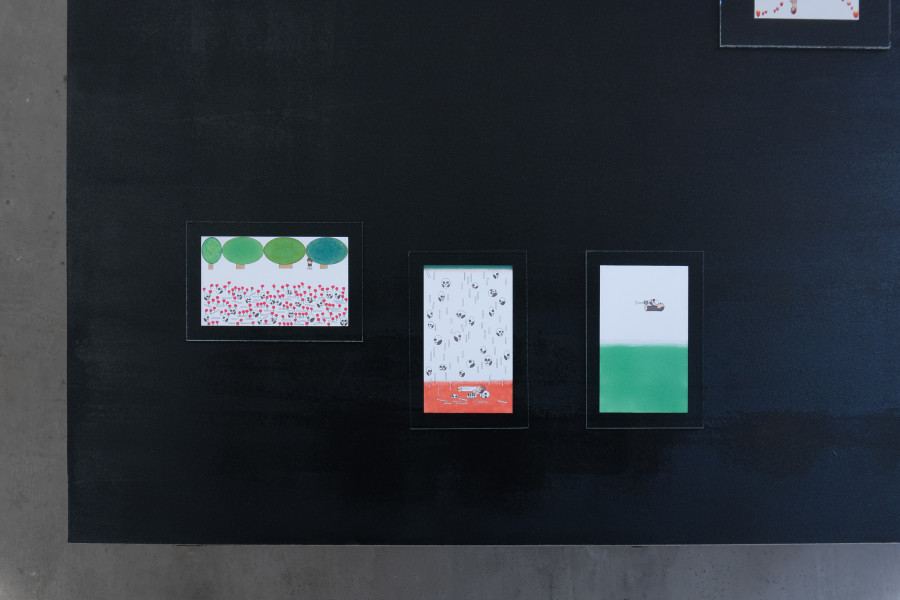 Exhibition view, Mix, Saehan Parc and Thilda Bourqui, Halmet, Zürich, 2026. Photo credit: WALENTINA