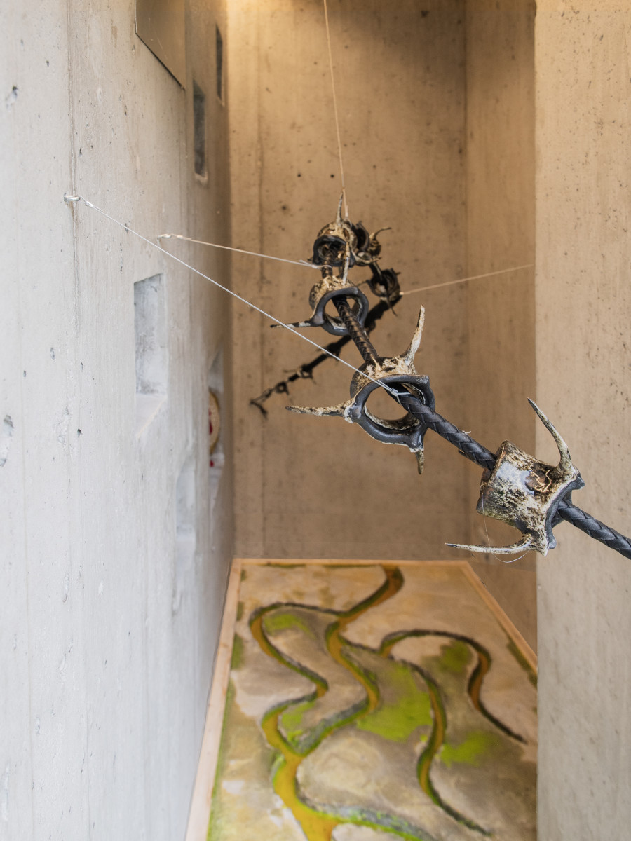 Installation view, Yan Tomaszewski, La Correction, Lemme, Sion, 2025.