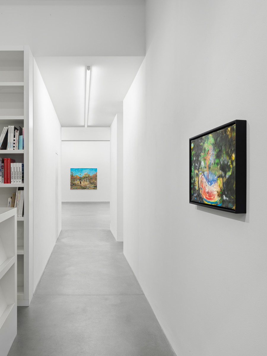 Installation view, Verne Dawson, Fête Galante, Galerie Eva Presenhuber, Zurich, Waldmannstrasse, 2023 © Verne Dawson Courtesy the artist and Galerie Eva Presenhuber, Zurich / New York / Vienna Photo: Stefan Altenburger Photography, Zürich