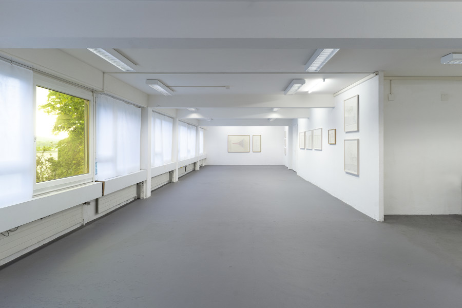 Exhibition view, Max Neuhaus, Sound Drawings, suns.works, 2022.