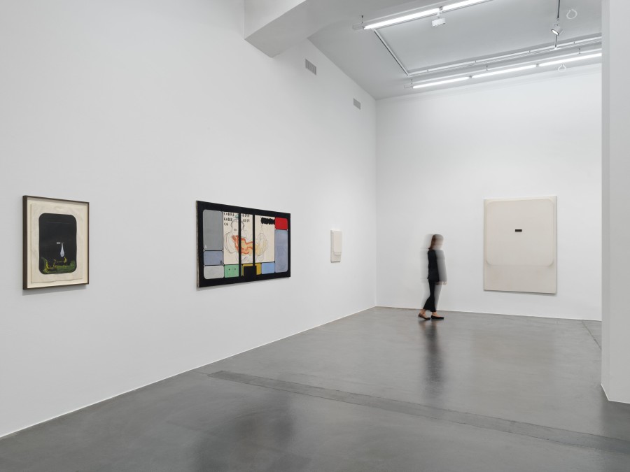 Installation view, ‘Fabio Mauri. Amore Mio’, Hauser & Wirth Zurich, Limmatstrasse, 30 September until 22 December 2023 © Estate Fabio Mauri. Courtesy the Estate of Fabio Mauri and Hauser & Wirth. Photo: Stefan Altenburger Photography Zürich