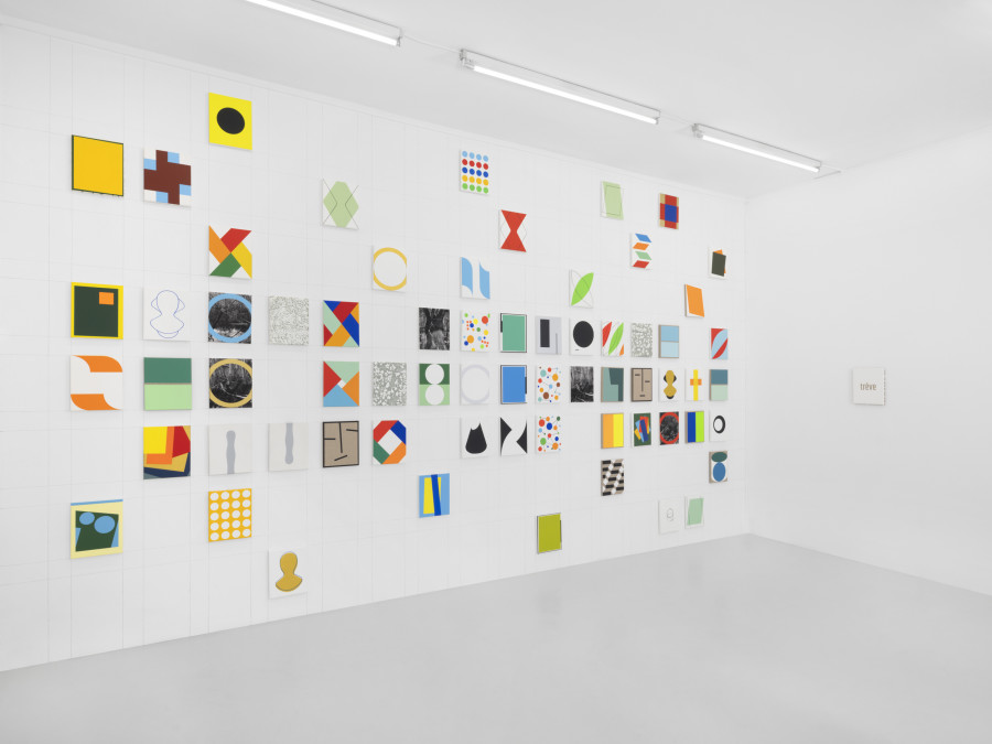 Installation view, Pierre Schwerzmann, trêve, Skopia, Geneva, 2025. Photo credit: Julien Gremaud, courtesy the artist and Skopia