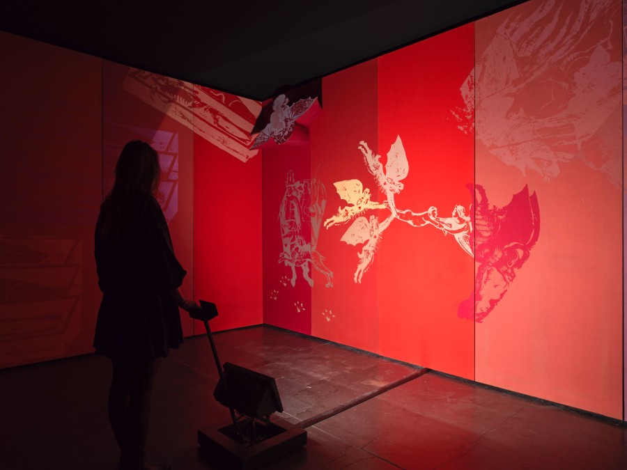 Installation view, ‘Fabio Mauri. Amore Mio’, Hauser & Wirth Zurich, Limmatstrasse, 30 September until 22 December 2023 © Estate Fabio Mauri. Courtesy the Estate of Fabio Mauri and Hauser & Wirth. Photo: Stefan Altenburger Photography Zürich