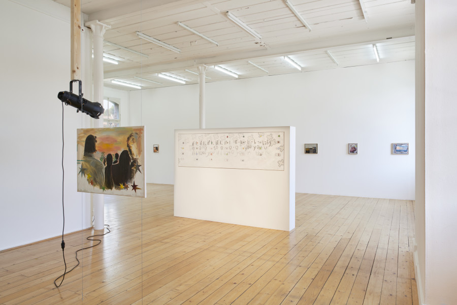 Exhibition view, Elise Corpataux, Life isn't good it's excellent, Kunsthalle Friart Fribourg, 2023. Photo : Guillaume Python. Courtesy of the artist and Kunsthalle Friart Fribourg