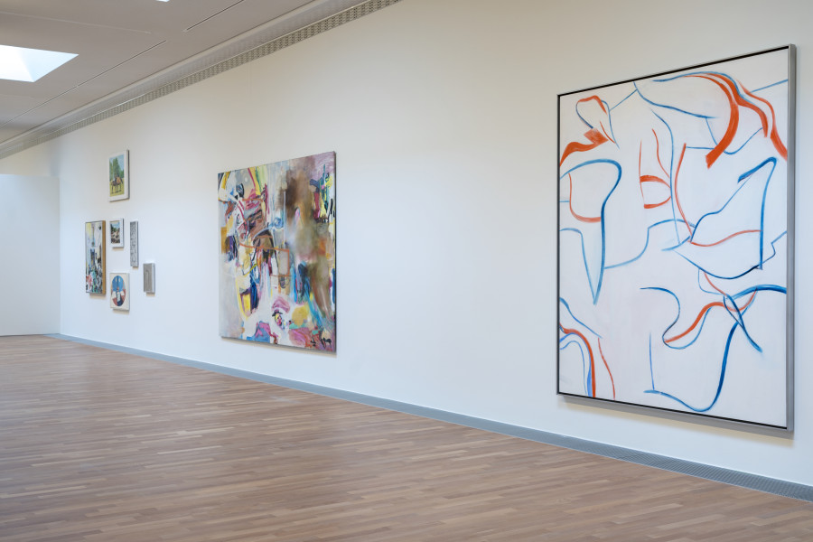 Albert Oehlen – “big paintings by me with small paintings by others”, MASI Lugano. Installation view © MASI Lugano