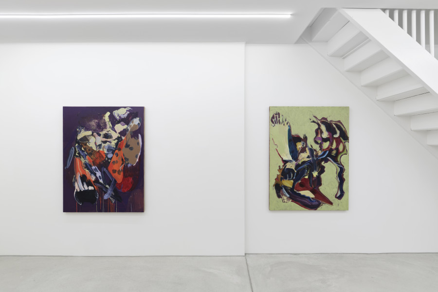 Installation view, Emma McMillan, HARUSPEX, Galerie Philippzollinger, 2024.