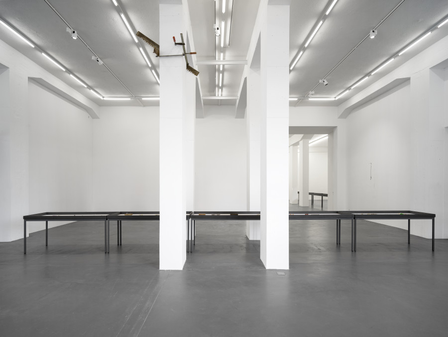 Installation view, Bernhard Schobinger, Against Method, Galerie Francesca Pia, Zurich, 2024. Photo: Cedric Mussano