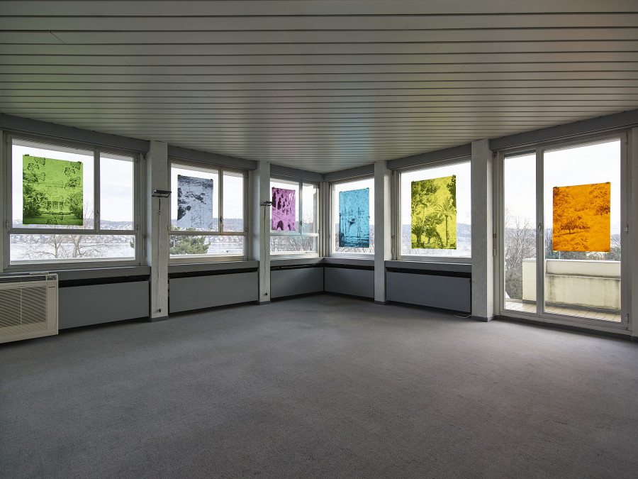 Installation view, light life memories, Nils Dunkel, flatmarkus, Kilchberg, Zürich, 2025.