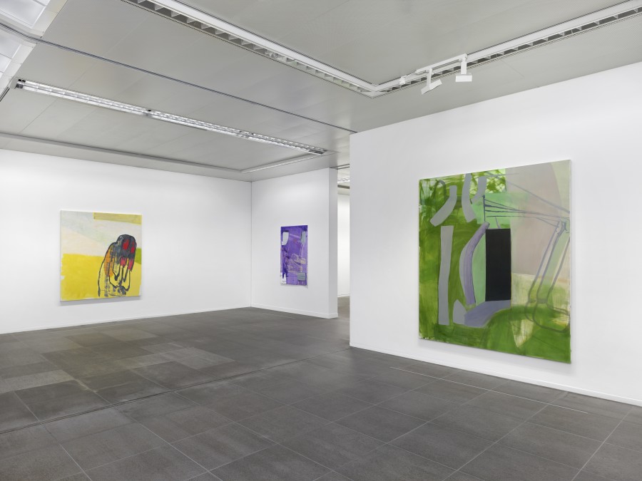 Installation view Amy Sillman. Oh, Clock!, Kunstmuseum Bern, 2024, photo: © Annik Wetter