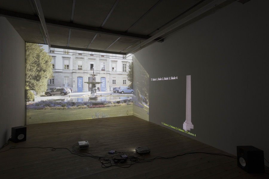 Exhibition view, Lea Schaffner – Aus dem Kopf /From the Head (By Heart), sic! Elephanthouse, 2022. Photo credit: Andri Stadler