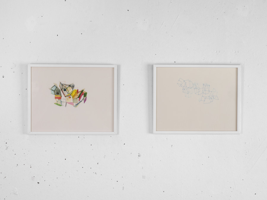 Plissements, 2018, color on paper, 24 x 32 cm, © Julien Gremaud. Courtesy of the artist and Heinzer Reszler gallery.