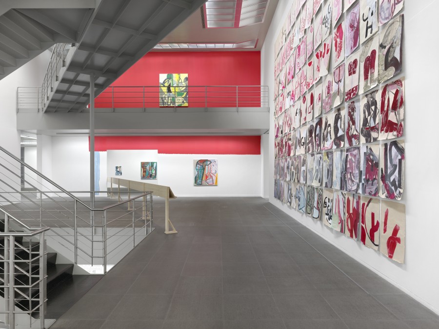 Installation view Amy Sillman. Oh, Clock!, Kunstmuseum Bern, 2024, photo: © Annik Wetter