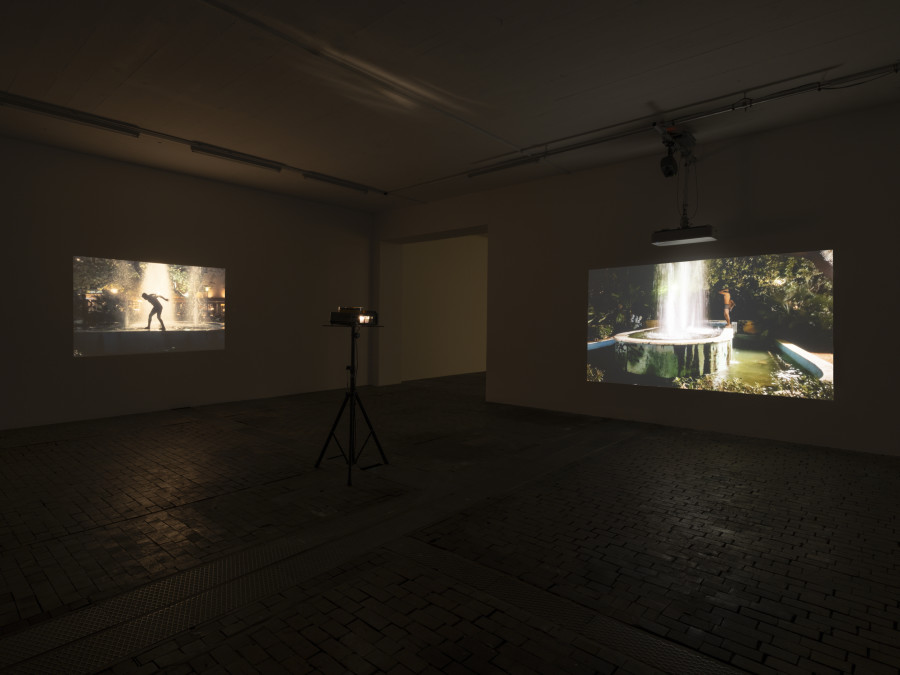 Exhibition view of Re/member Your House with the project the AfroGreeks by Døcumatism and a solo show by Menelaos Karamaghiolis at Centre d’Art Contemporain Genève (November 1st‒December 23, 2023). © Centre d’Art Contemporain Genève. Photo: Julien Gremaud