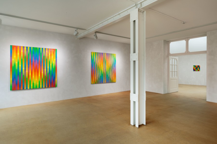 Installation view, ‘Richard Paul Lohse’ at Hauser & Wirth Basel, 26 February – 26 April 2025 © Richard Paul Lohse-Stiftung / 2025, ProLitteris, Zurich. Photo: Gina Folly