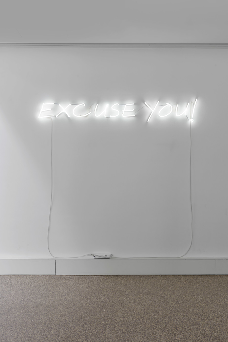 Exhibition view, Rafael Lozano-Hemmer, EXCUSE YOU!, Wilde, 2022. Photo: Philipp Hänger