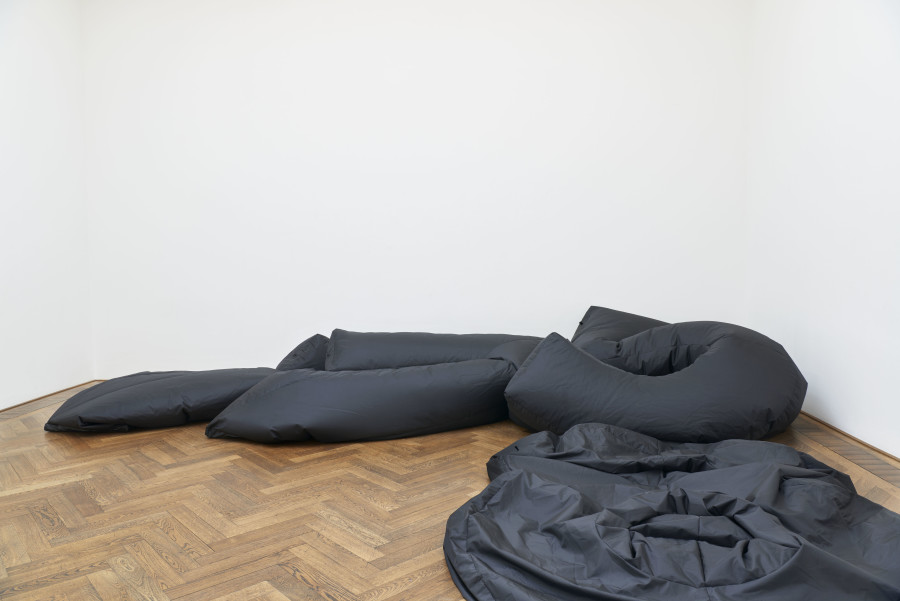 Ghislaine Leung, Commitments, exhibition view, Kunsthalle Basel, 2024, photo: Philipp Hänger / Kunsthalle Basel. All works courtesy the artist; Maxwell Graham, New York; and Cabinet, London.