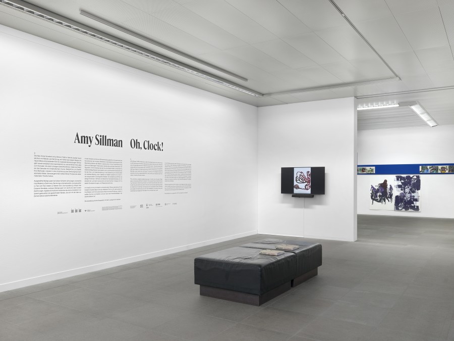 Installation view Amy Sillman. Oh, Clock!, Kunstmuseum Bern, 2024, photo: © Annik Wetter