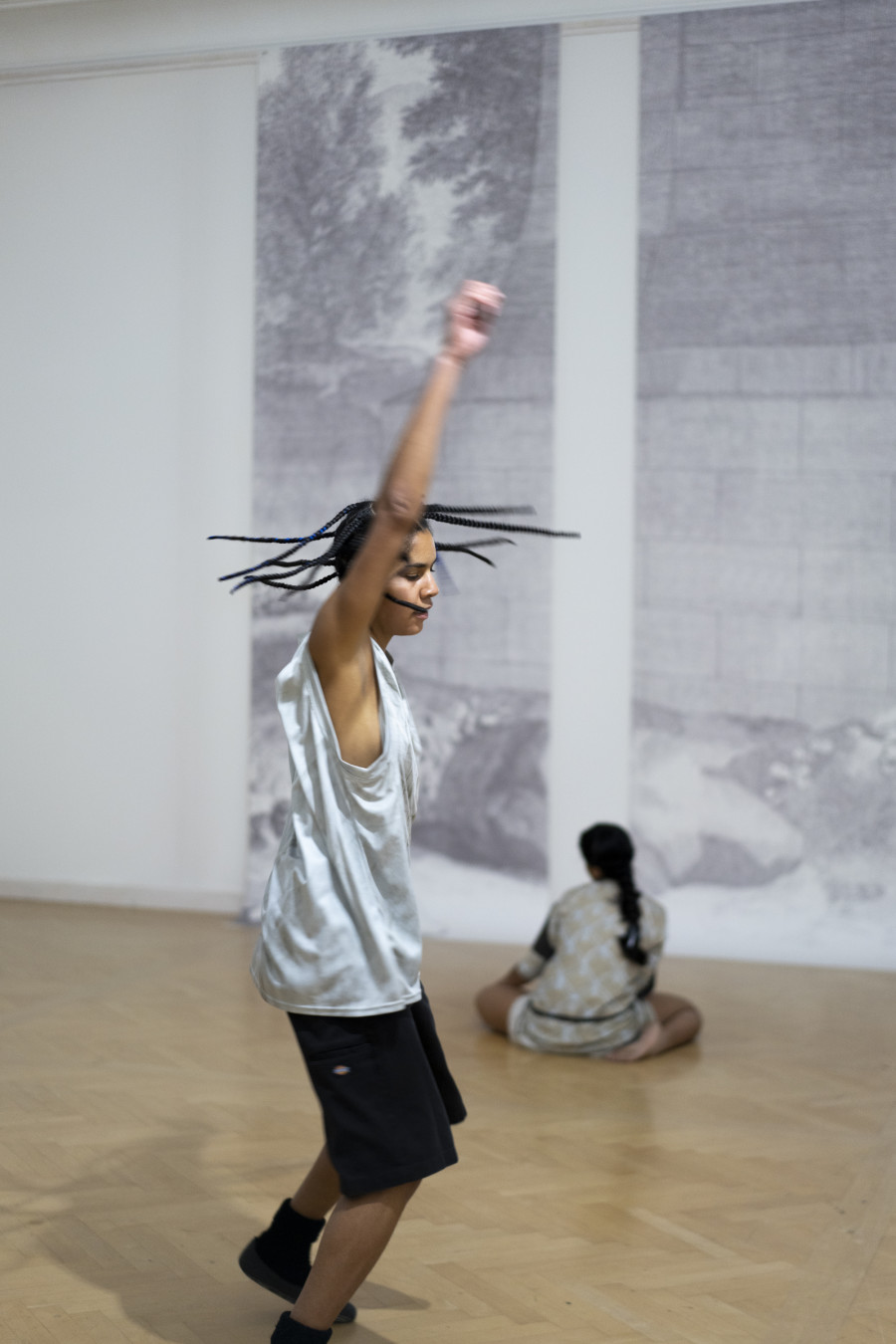 Juliette Uzor, (ah ah ah), Manor Kunstpreis St.Gallen 2023, Performance und Installationsansicht Kunstmuseum St.Gallen, Foto: Brigham Baker