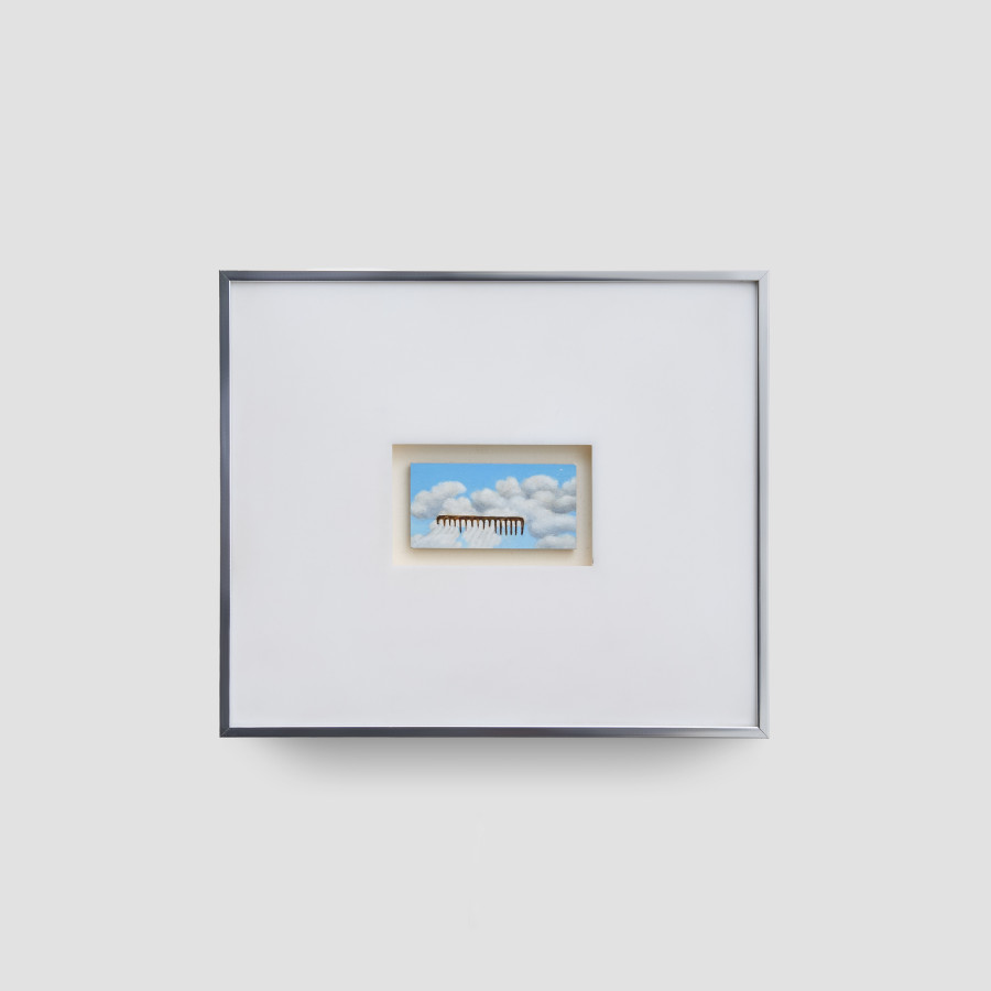Fanny Brennan, Cloud Combing, 1997. Oil on gesso panel. 3,17 × 6,35 cm. Photo credit: Philipp Rupp