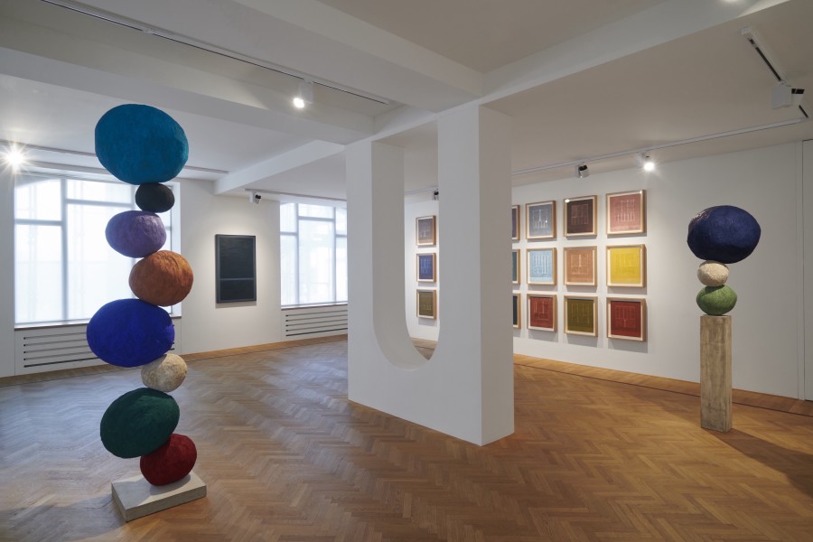 Installation shots of "After the storm" with works by Idris Khan and Annie Morris exhibited at Galerie Fabian Lang, Zurich, (9 June 2023 - 29 July 2023). Credit: Courtesy of artists and Galerie Fabian Lang. Copyright: © Fabian Lang