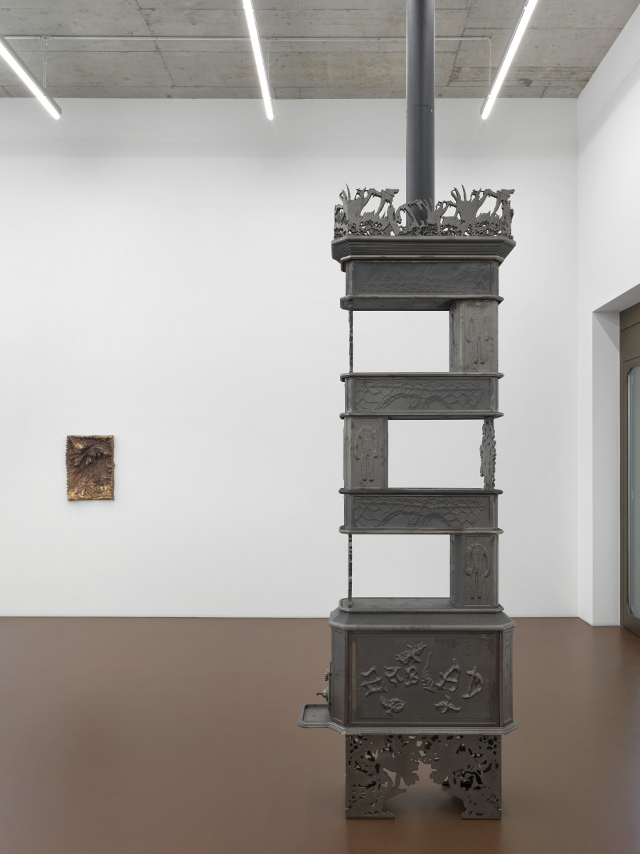 Installation view, Ida Ekblad, Septic Sun, Karma International, Zurich, 2025. Photo: Annik Wetter