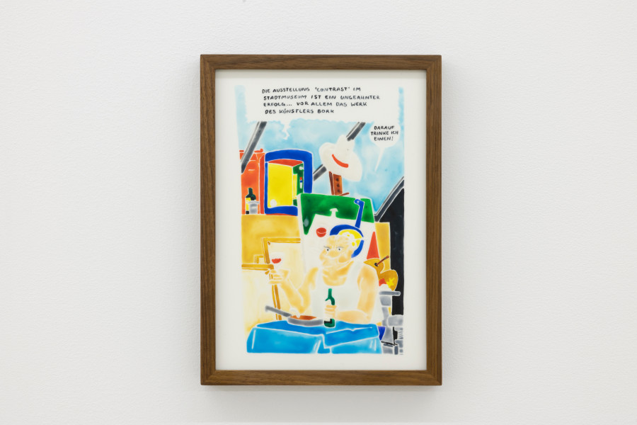 Lionne Saluz, Ubbo Quer, 2024, aquarelle on polyester film, 16 x 22 cm. Photography: Gina Folly / all images copyright and courtesy of the artist and For, Basel