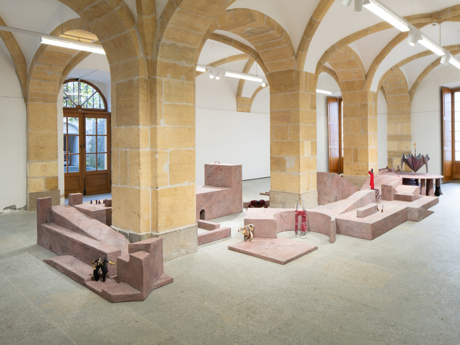 Exhibition view, Accoutrements, Rasmus Myrup, Centre d'Art Contemporain Yverdon-les-Bains (CACY), 2025-2026. Photo credit: Anne-Laure Lechat