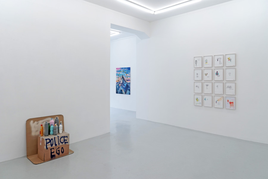 Exhibition view, Second Spring Variation – Text!, Lullin + Ferrari, 2022.