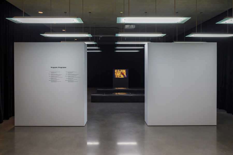 Dora Budor, Program, Installation view Continent, Basement Kunsthaus Bregenz, 2022. Photo: Markus Tretter. Courtesy of the artist. © Dora Budor, Kunsthaus Bregenz