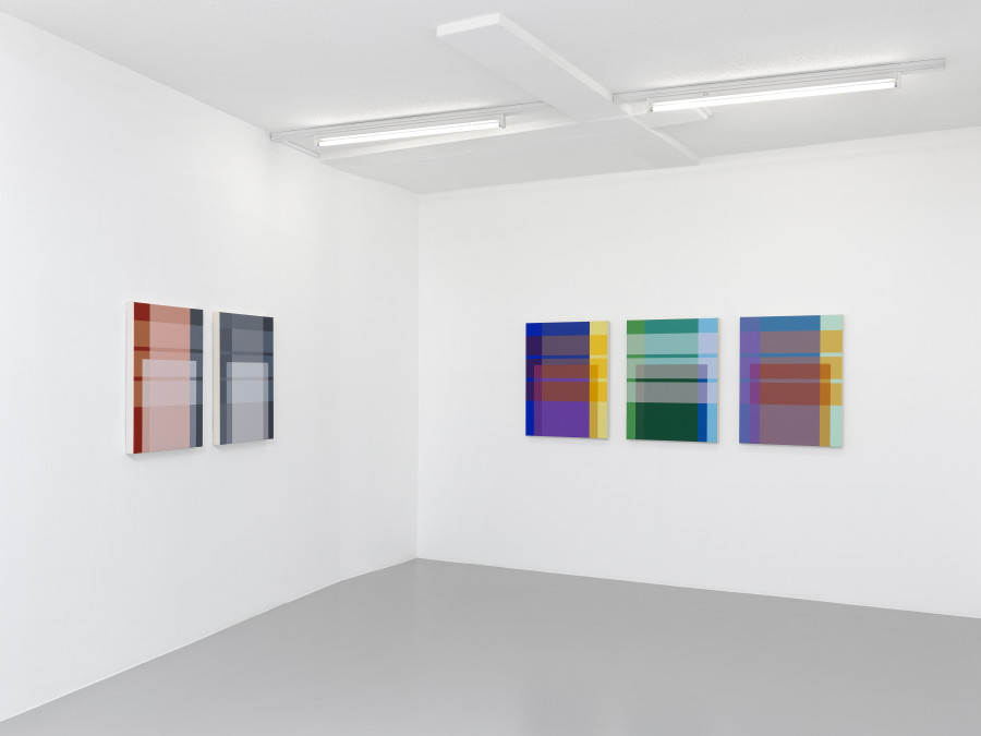 Exhibition view, Stéphane Dafflon, Tilted + Blurred, xippas, 2023. Photo credit: Annik Wetter